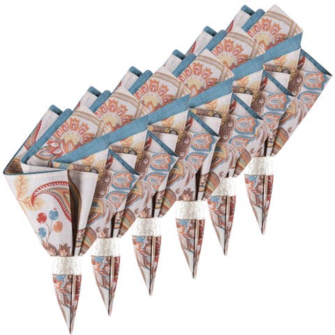 Lucianna Cotton Reversible Napkin Set of 6 Decor