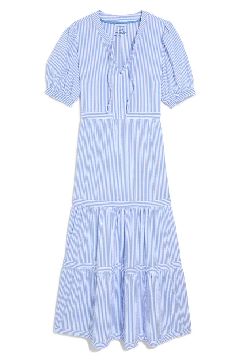 Harbor Midi Dress, Alternate, color, BREAKER BLUE/ WHITE