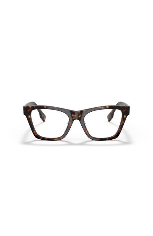 Burberry 52mm Square Optical Glasses In Brown