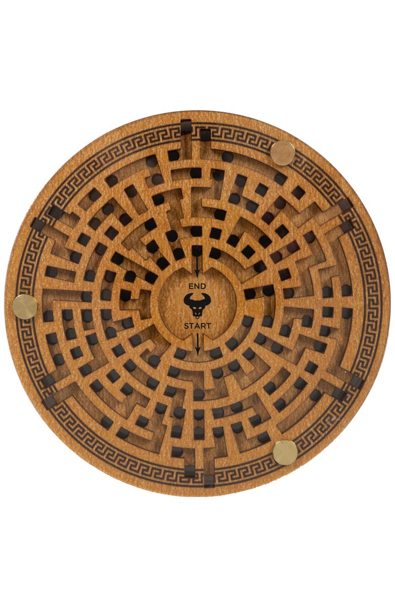 Professor Puzzle Theseus and The Minotaur 3D Wooden Brainteaser Puzzle, Alternate, color, Multicolored