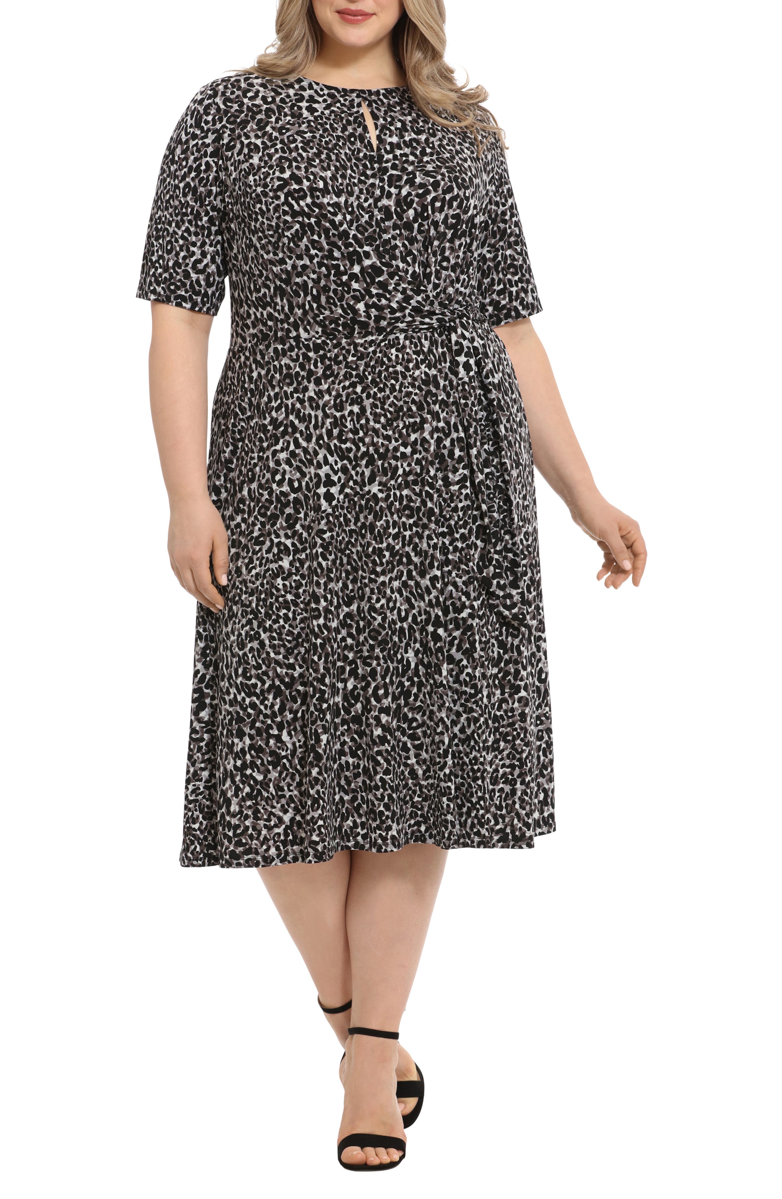 london-times-leopard-print-short-sleeve-tie-waist-dress-nordstromrack