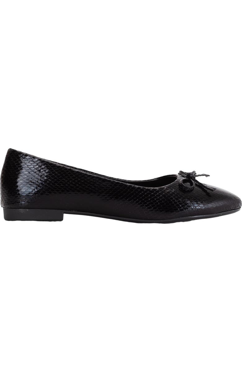 Prologue Shoes Amy Ballerina Flats, Alternate, color, Black Faux Leather