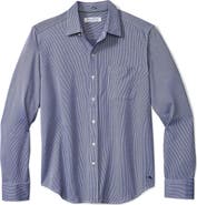 Tommy Bahama San Lucio Sol Stripe IslandZone® Cotton Blend Button-Up Shirt