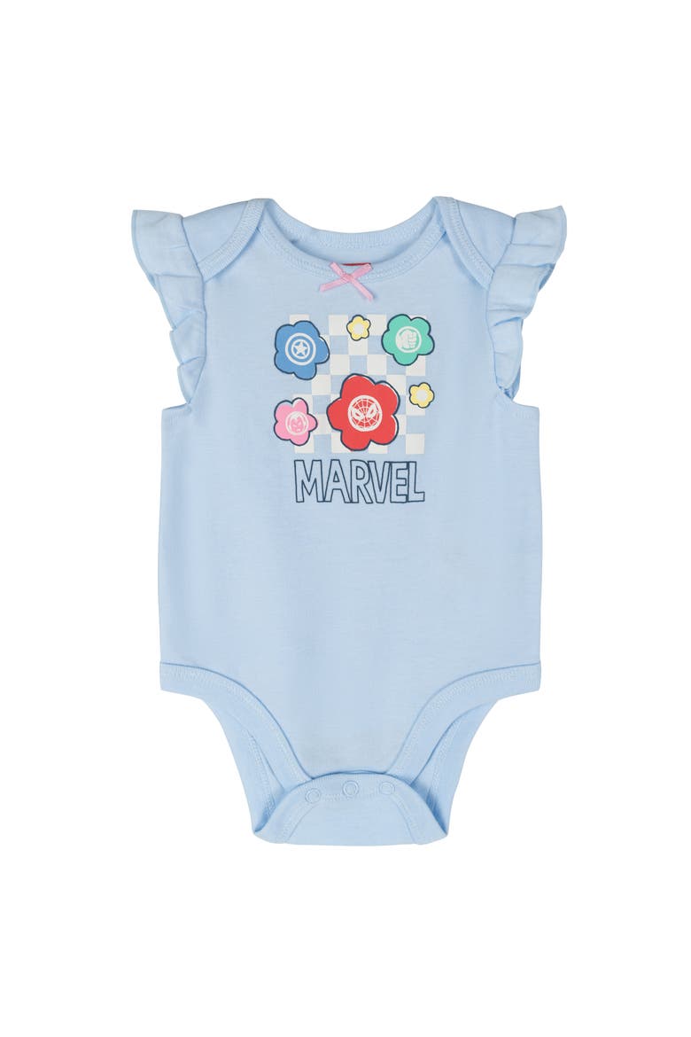 5-Pack One Piece Bodysuits, Alternate, color, Avengers Pink Multi