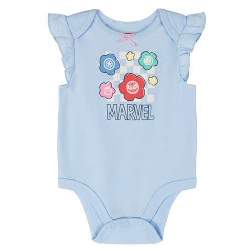 Marvel 5-pack One Piece Bodysuits In Multi