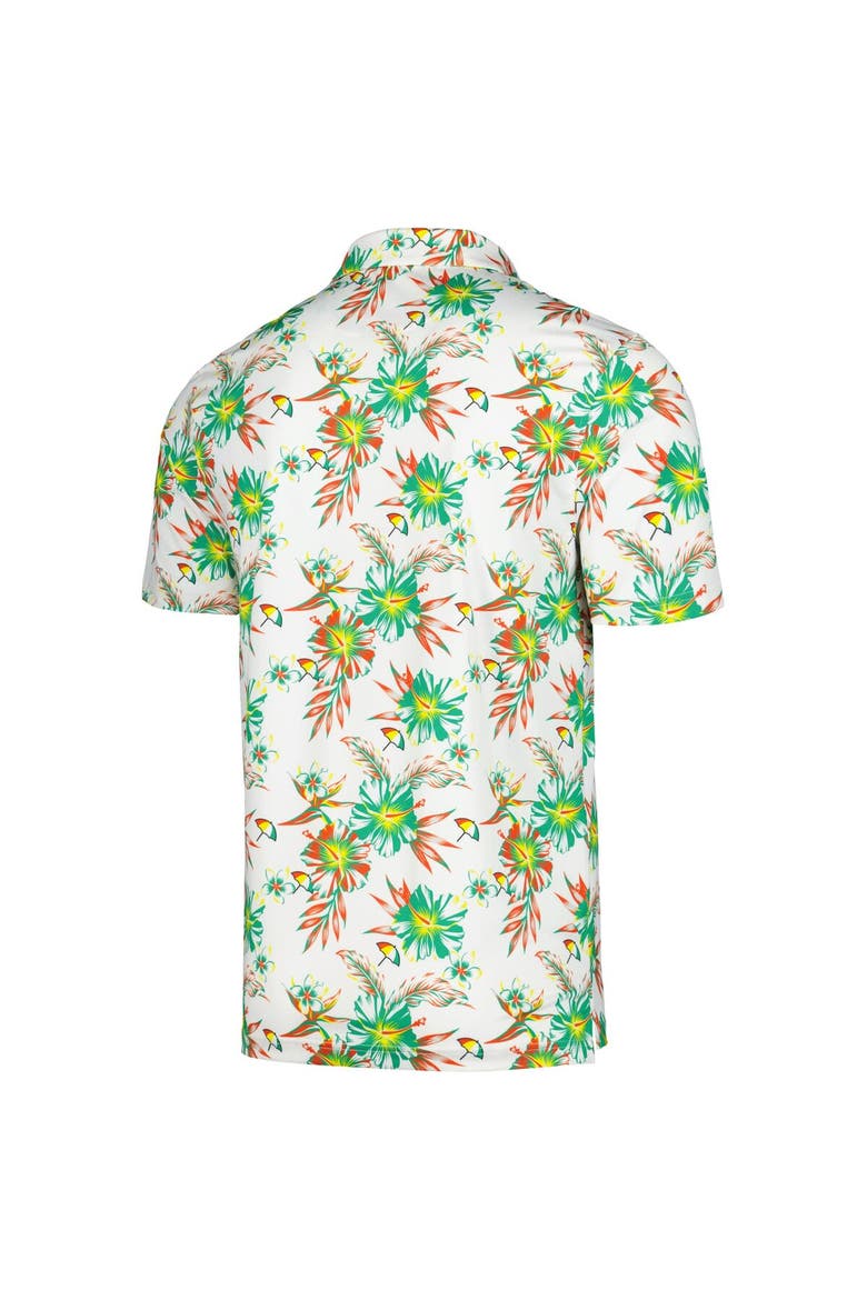 Men's White Arnold Palmer Print Tri-Blend Polo, Alternate, color, White