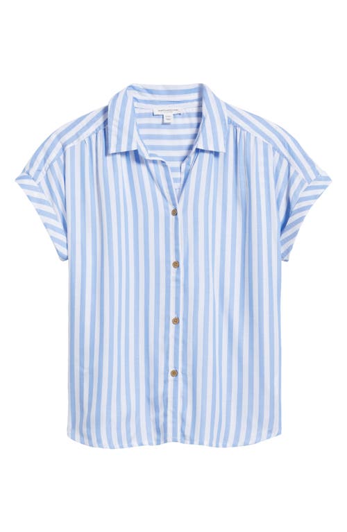 BEACHLUNCHLOUNGE BEACHLUNCHLOUNGE DARBY SHORT SLEEVE BUTTON-UP SHIRT