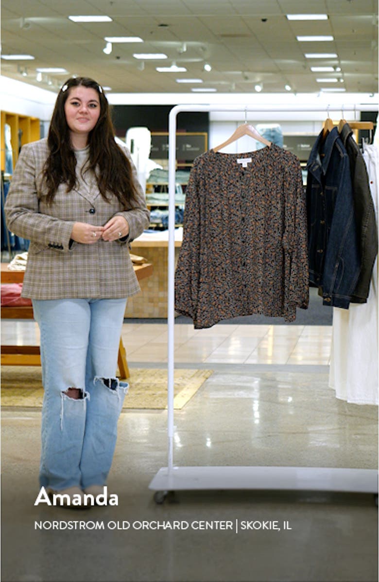 Floral Button-Up Top, sales video thumbnail