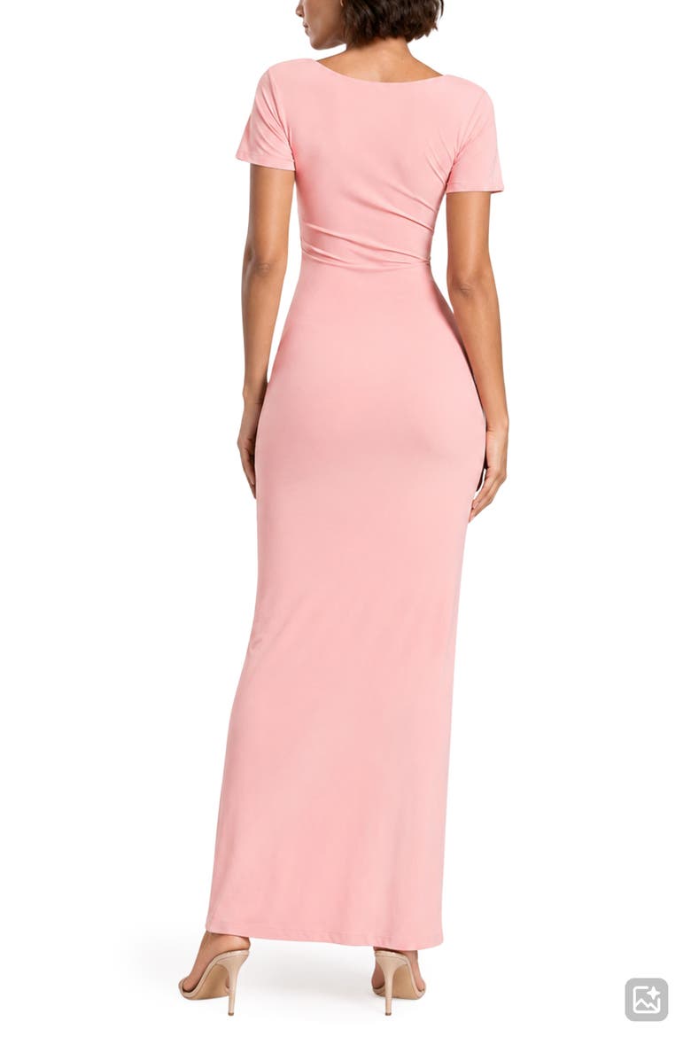 Anjelina Slinky Cutout Maxi Dress, Alternate, color, ROSE PETAL