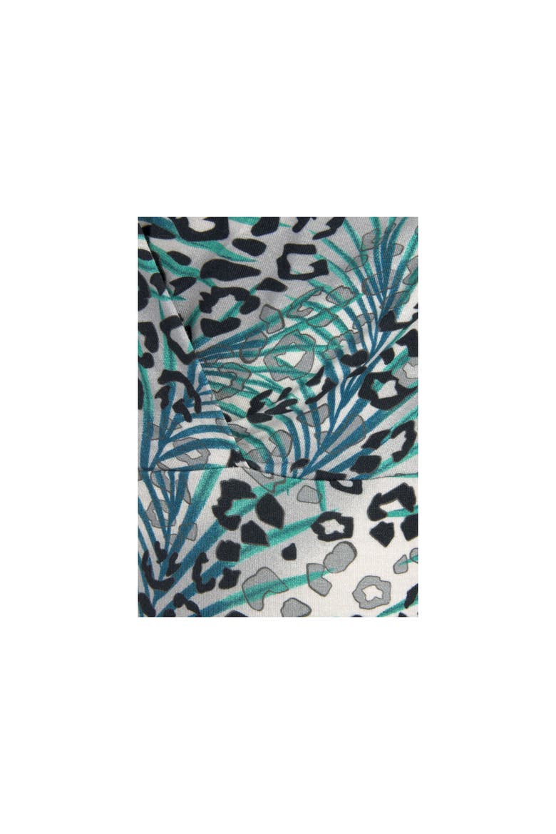 Sleeveless Wrap Look Top, Alternate, color, Grey & Teal
