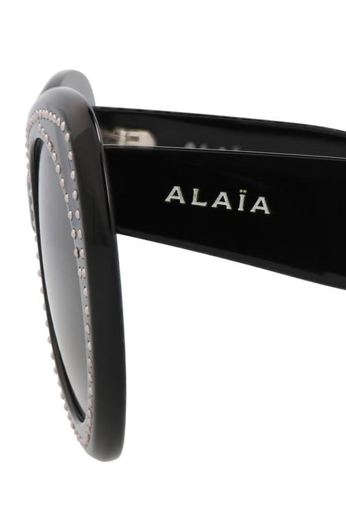Alaïa 51mm Novelty Cat Eye Sunglasses In Black