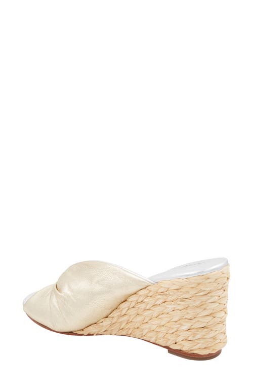 Andre Assous Merida Wedge Sandal In Metallic