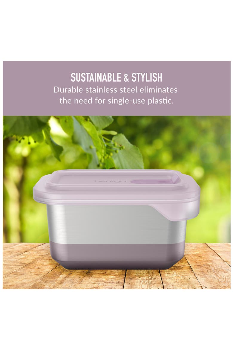 MicroSteel Heat & Eat Container - Lunch Size 3 Cups - Dusk, Alternate, color, DUSK