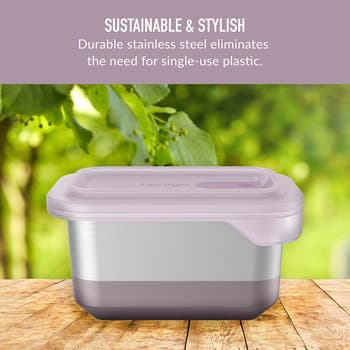 MicroSteel Heat & Eat Container - Lunch Size 3 Cups - Dusk
