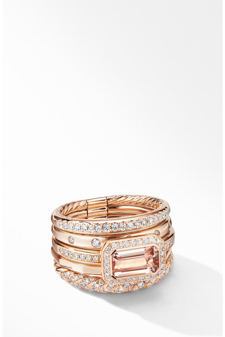 Fine Cable Stack Ring, Alternate, color, MORGANITE