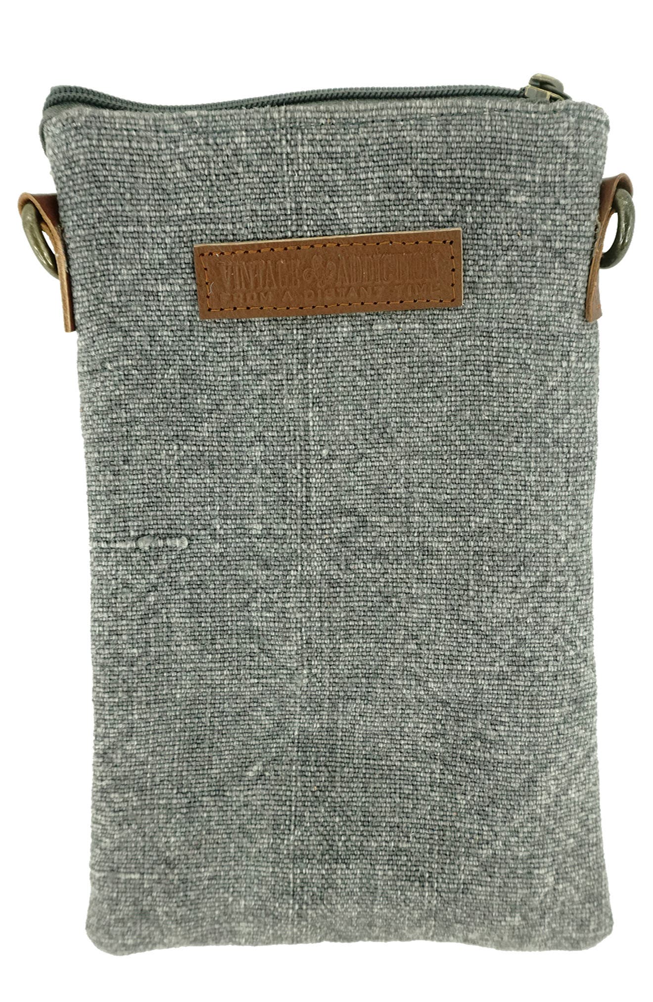 Two-Tone Crossbody with Leather Trim, Alternate, color, ASH GREY/GREY