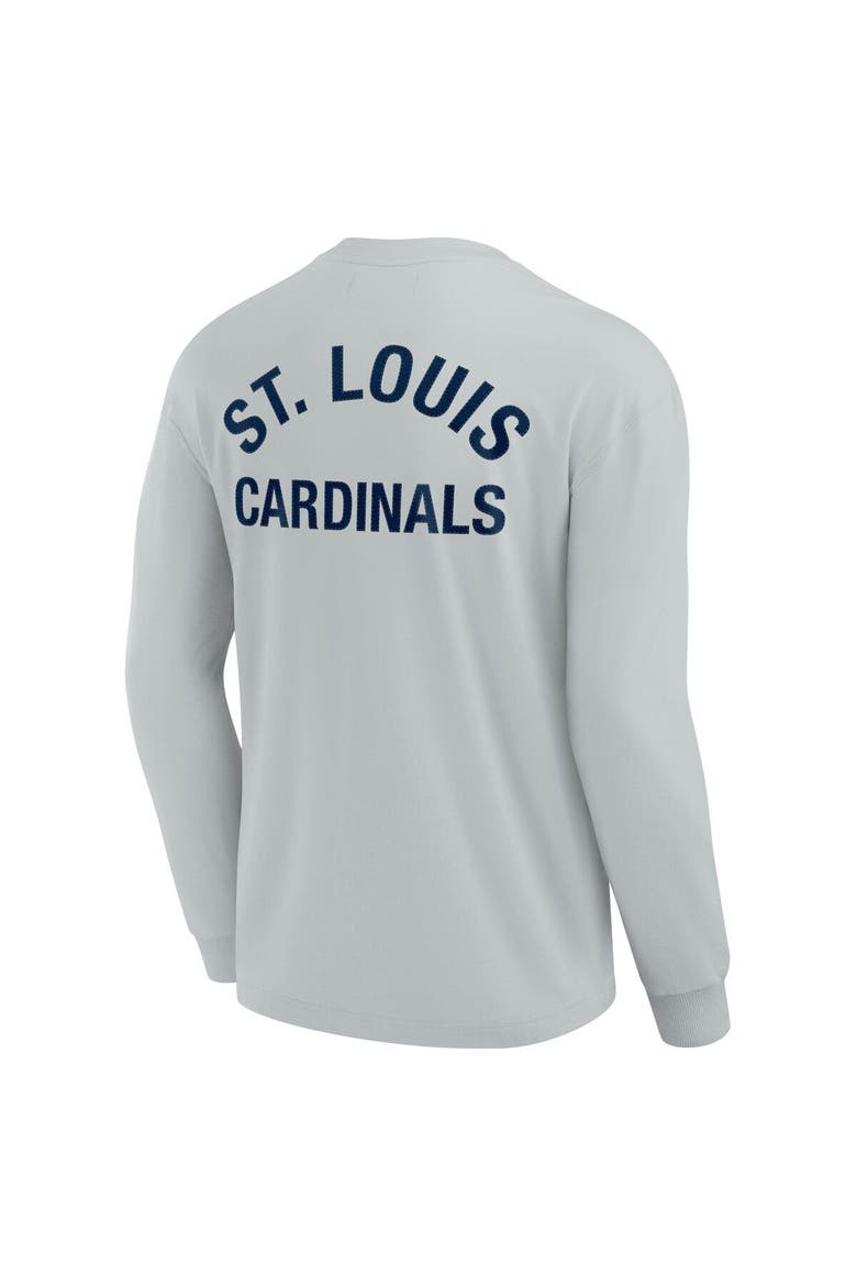 Unisex Fanatics Signature Gray St. Louis Cardinals Elements Super Soft Long Sleeve T-Shirt, Alternate, color, Gray