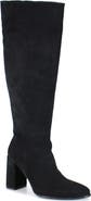 Diba True TEXT BACK Suede Stove Pipe Tall Boot
