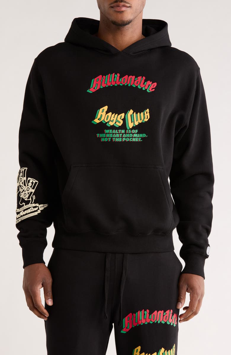 Billionaire Boys Club Motion Graphic Hoodie, Alternate, color, Black