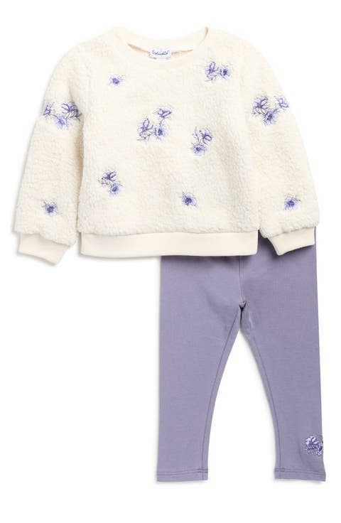 Floral Fleece Sweatshirt & Leggings Set (Baby)
