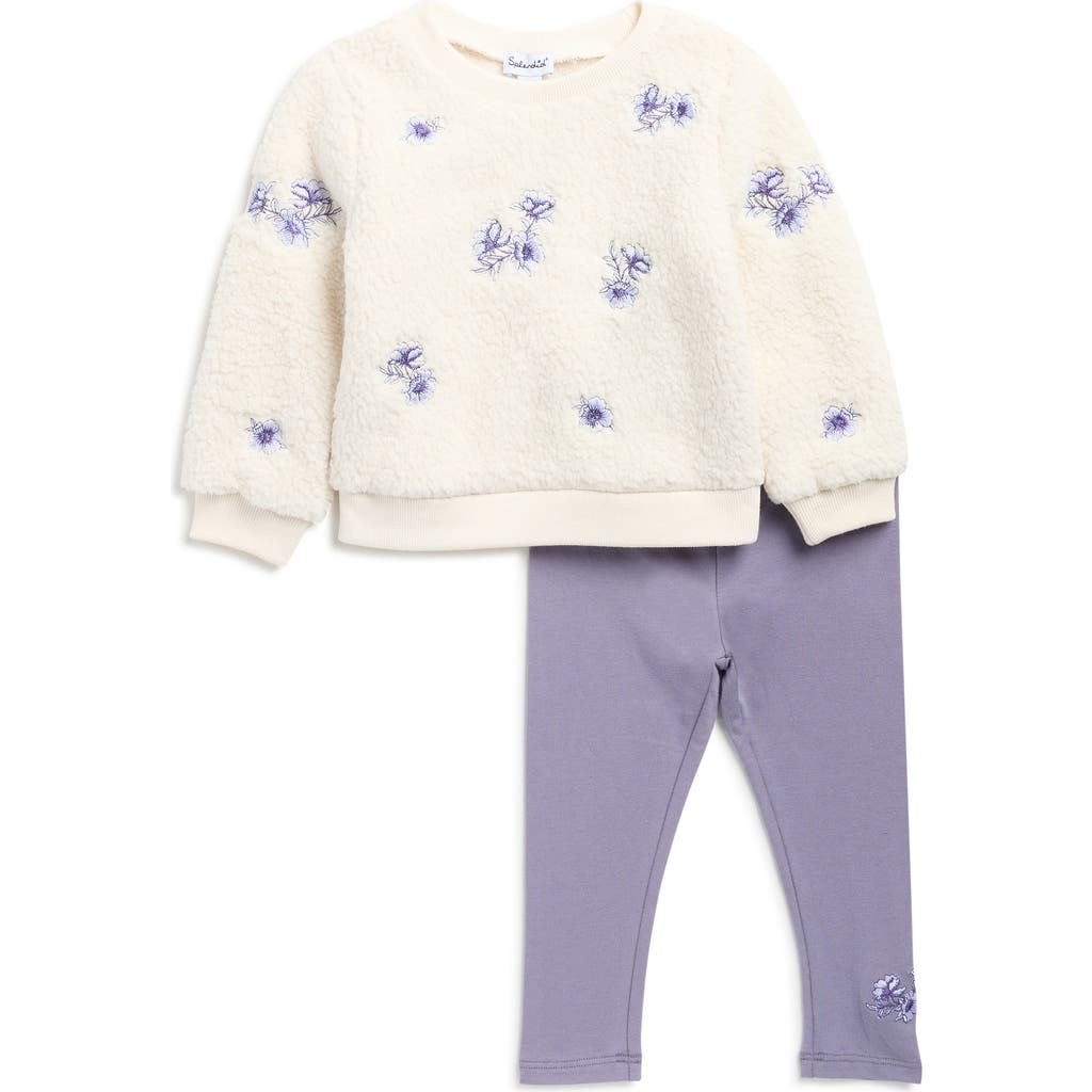 Splendid Floral Fleece Sweatshirt & Leggings Set In Multi