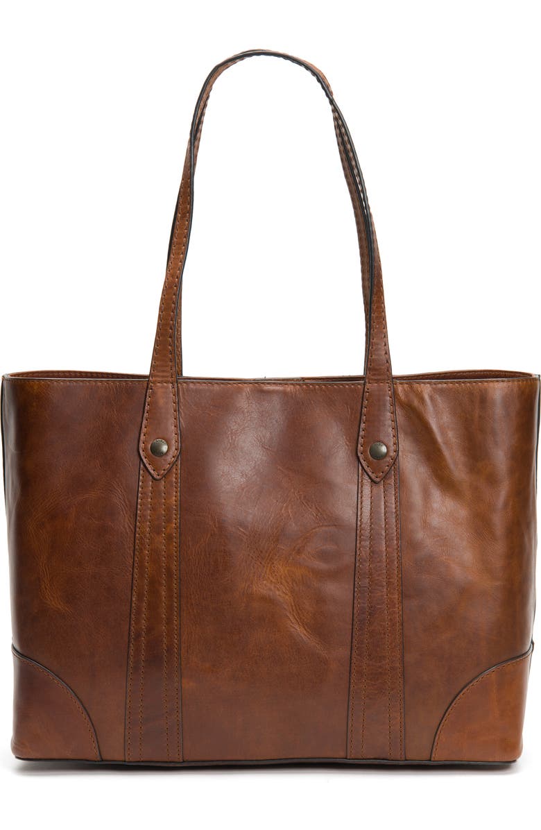 Frye Melissa Leather Shopper, Alternate, color, Cognac