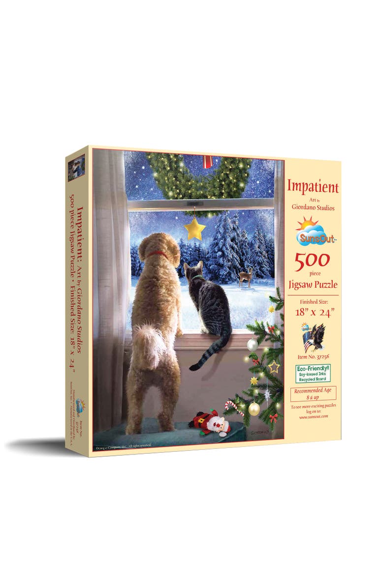 Sunsout Impatient 500 piece Jigsaw Puzzle for Adults, Main, color, Multicolor