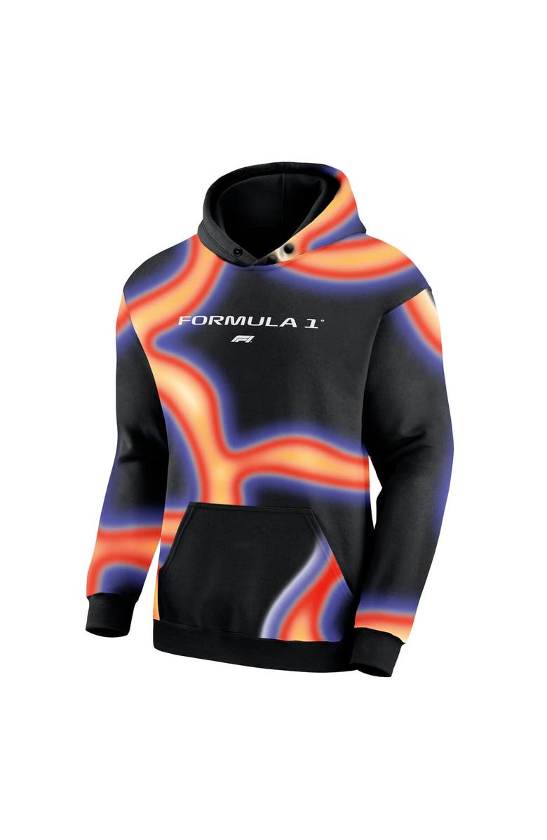 FANATICS Men's Fanatics Branded Black Formula 1 Heat Map Pullover Hoodie, Alternate, color,