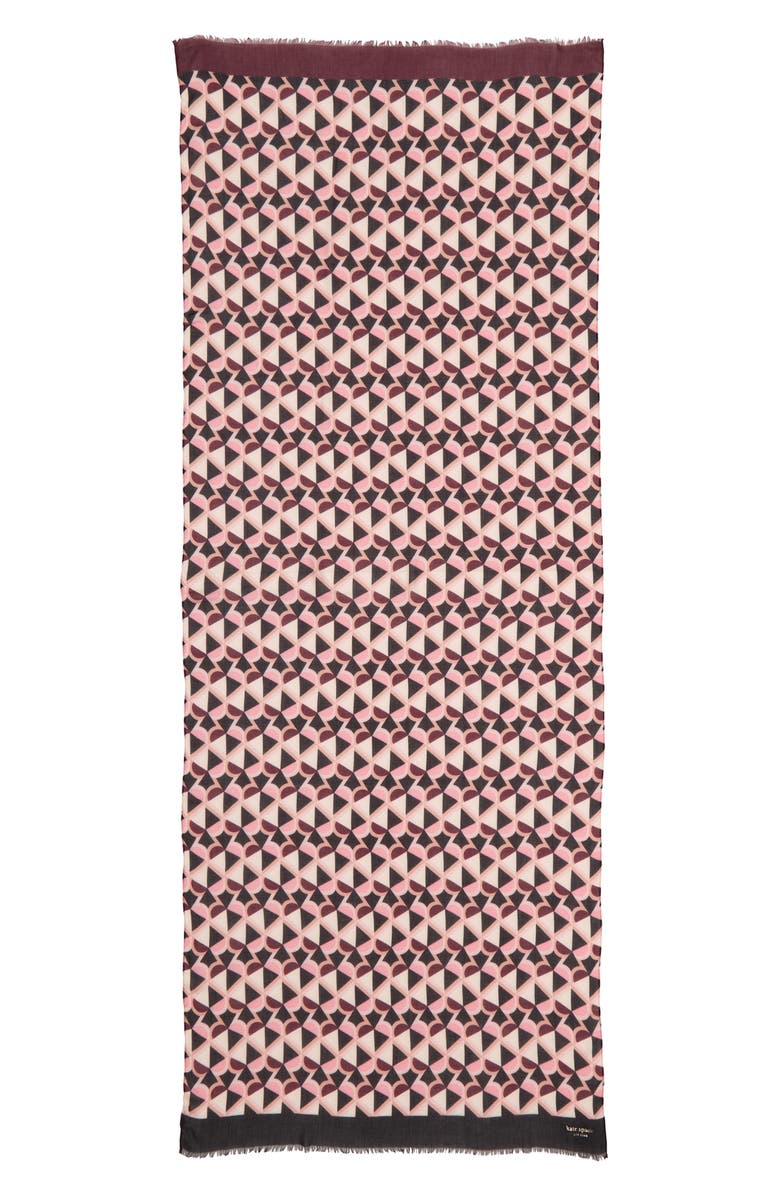 Kate Spade New York honeycomb oblong scarf, Alternate, color, 