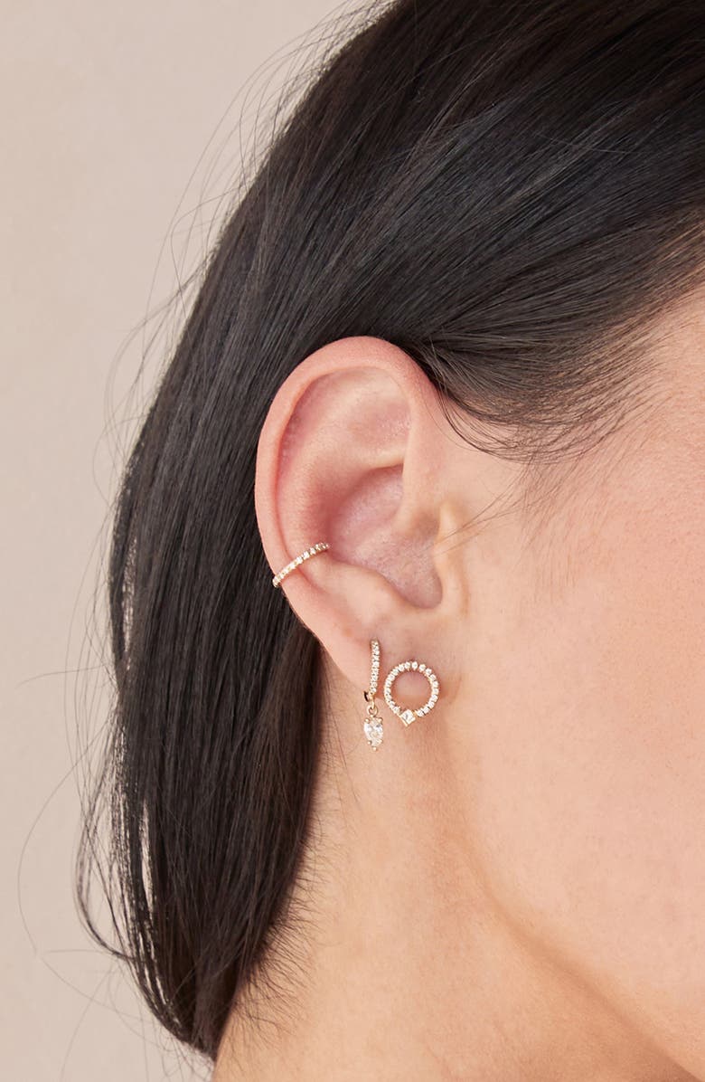 Zoë Chicco Pavé Diamond Ear Cuff, Alternate, color,