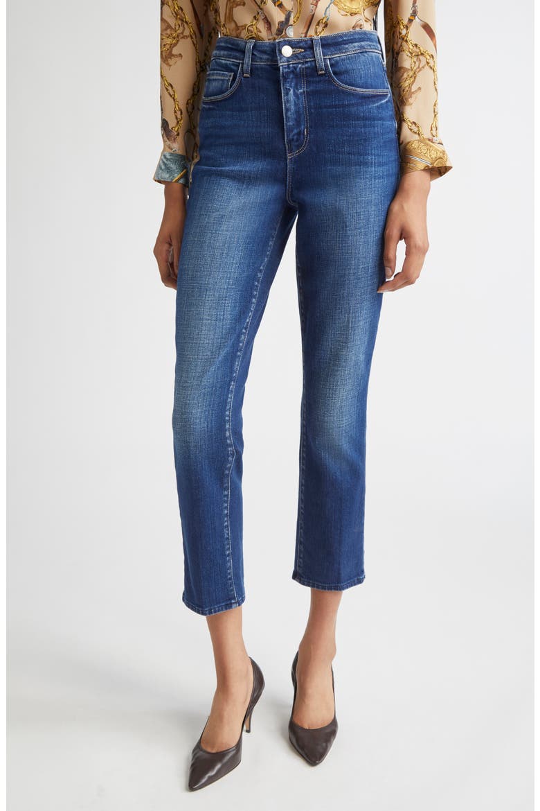 Celestia Slim Fit Crop Jeans, Main, color, MARVISTA