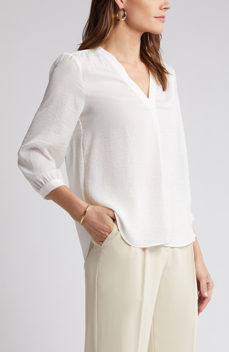 Vince Camuto Rumple Satin Top, Alternate, color, New Ivory
