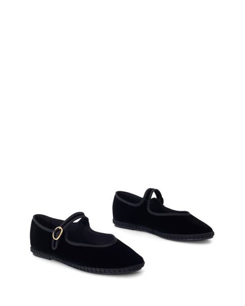 ALEGRIA Round Toe mary jane ballet flats