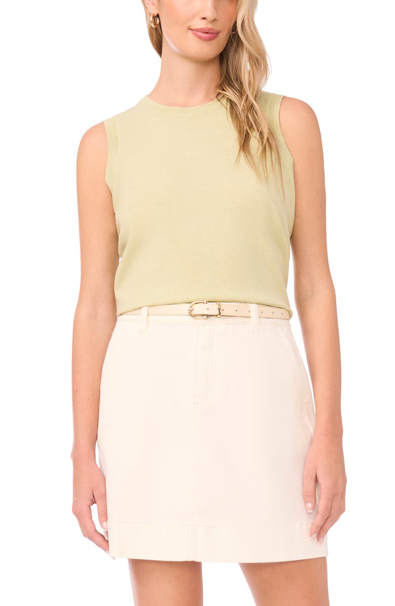 Vince Camuto Knit Sweater Tank, Main, color, 