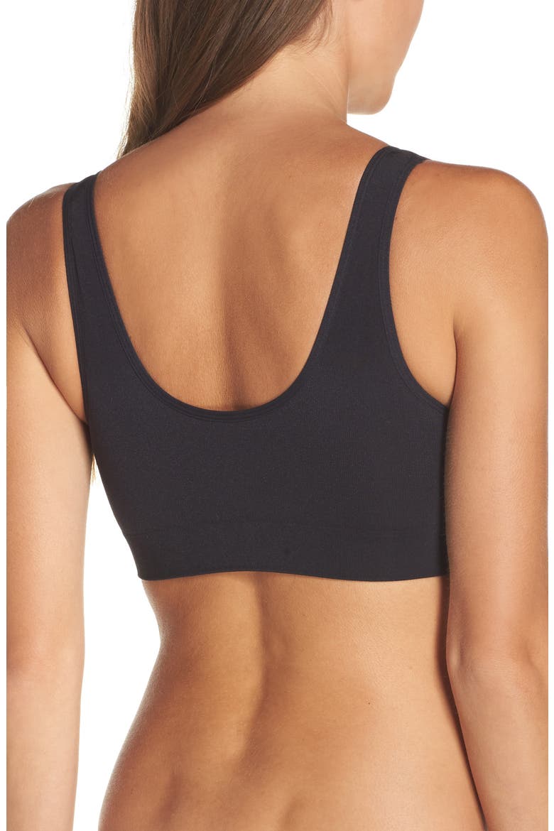 B-Smooth® Seamless Bralette, Alternate, color, BLACK
