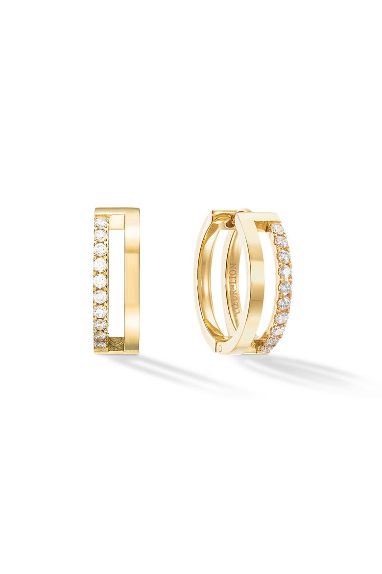 Eternal Unity Crystal Hoops, Alternate, color, Gold