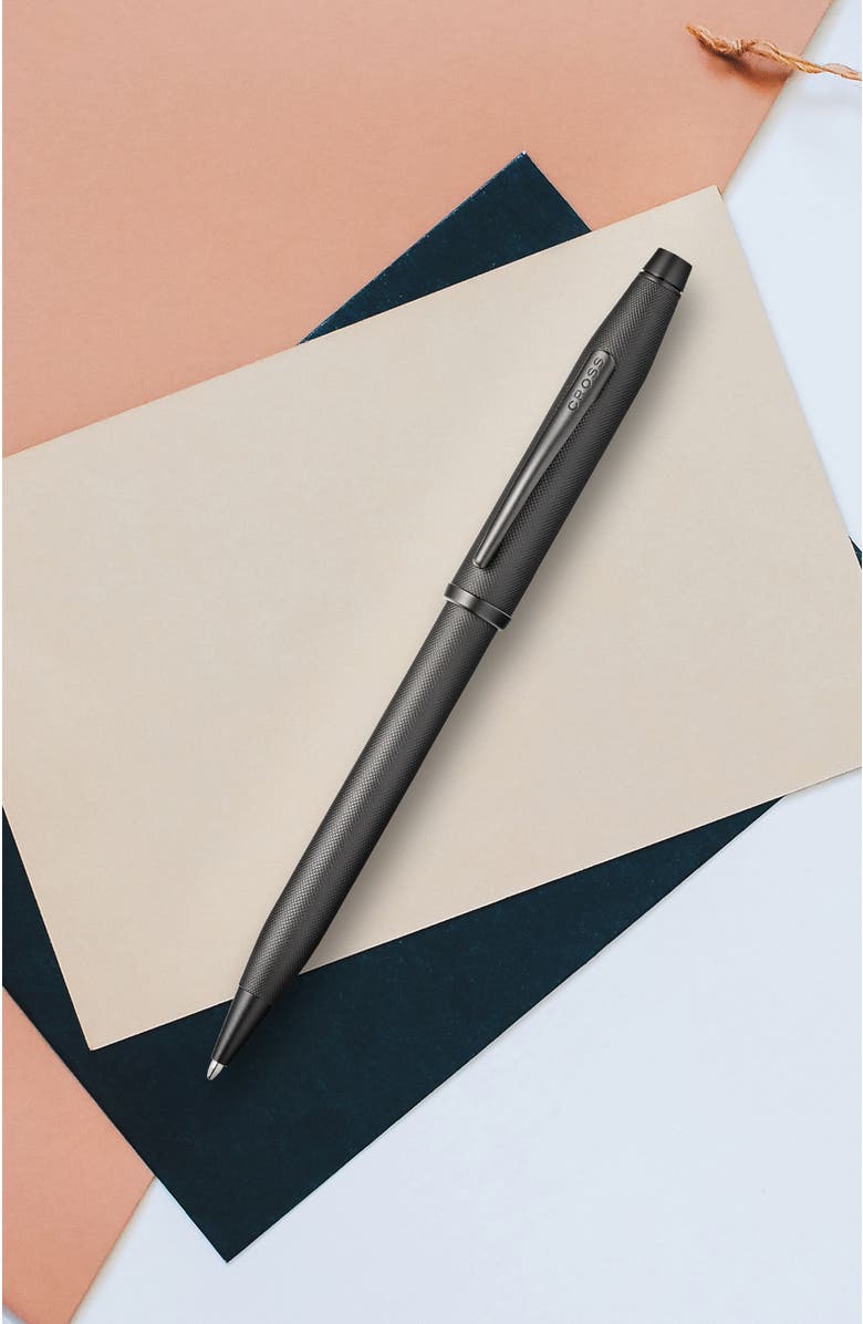 A.T. Cross Century II Ballpoint Pen, Alternate, color, Black Micro-Knurl