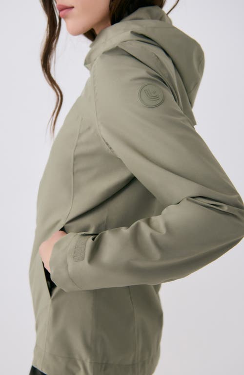 Lole Element 2 Waterproof Hooded Rain Jacket In Hazel