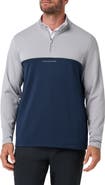 TravisMathew Fibercloud Colorblocked Quarter Zip Pullover