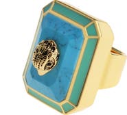 Kurt Geiger London Eagle Head Crystal Cocktail Ring