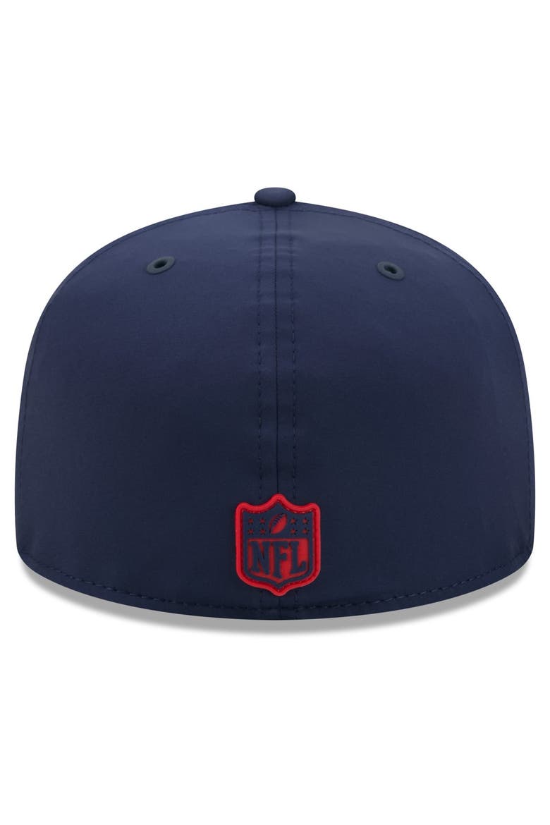 Men's New Era Navy New England Patriots 2026 Sideline 59FIFTY Fitted Hat, Alternate, color, Navy