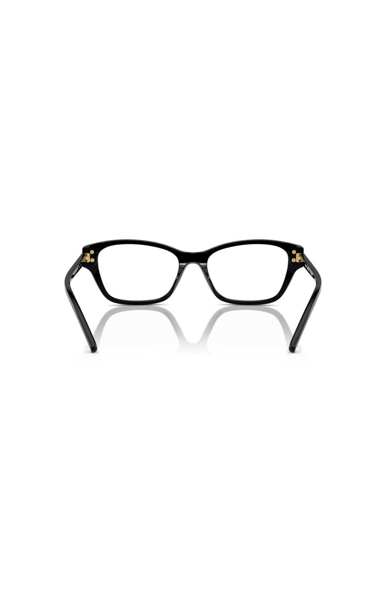Tory Burch 52mm Rectangle optical glasses, Alternate, color, Black