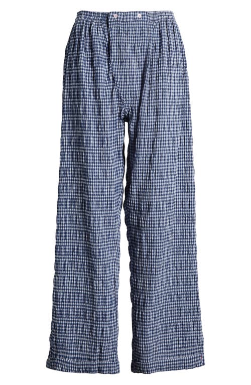FREE PEOPLE FREE PEOPLE CLOUD TEN CHECK PRINT PAJAMA PANTS 