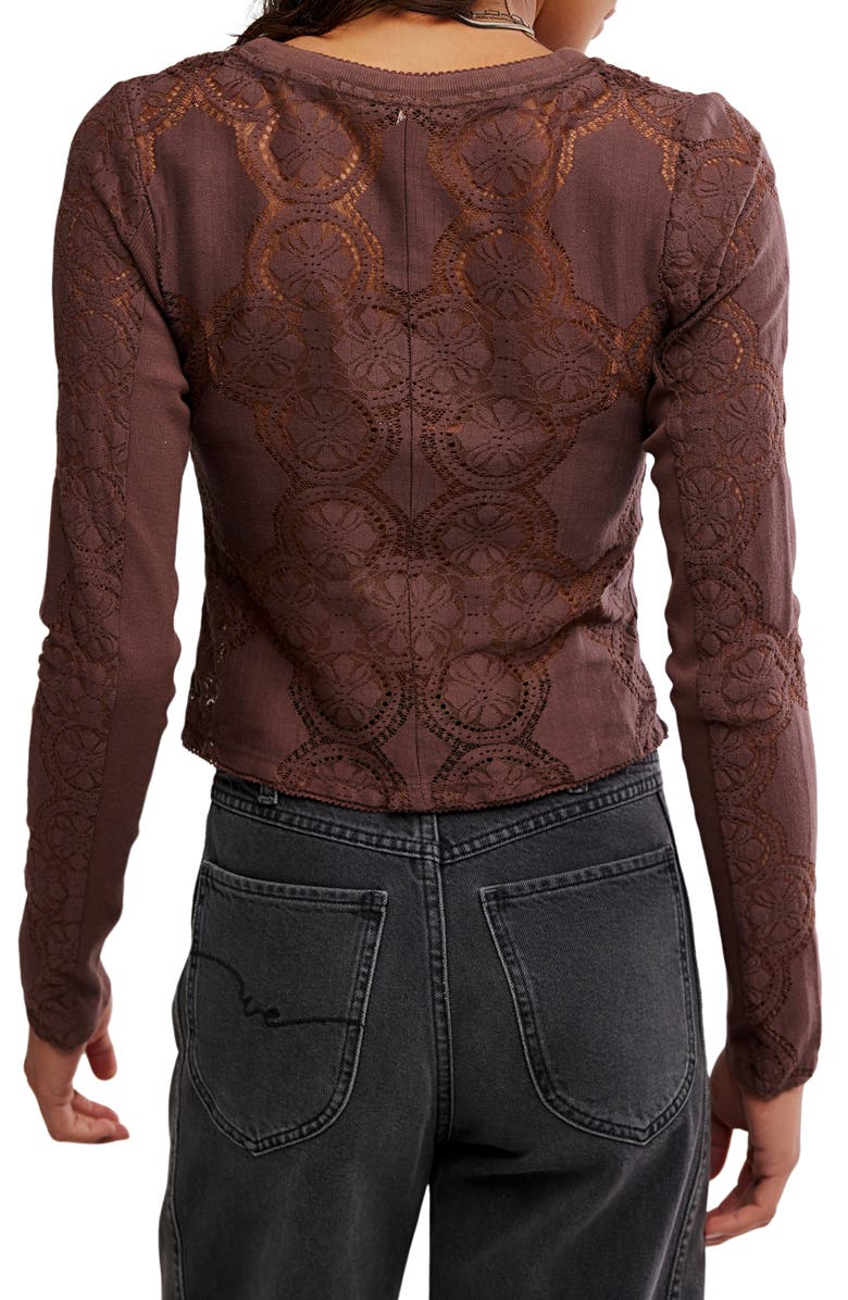 Free People Jae Button-Up Top, Alternate, color, Chicory Coffee