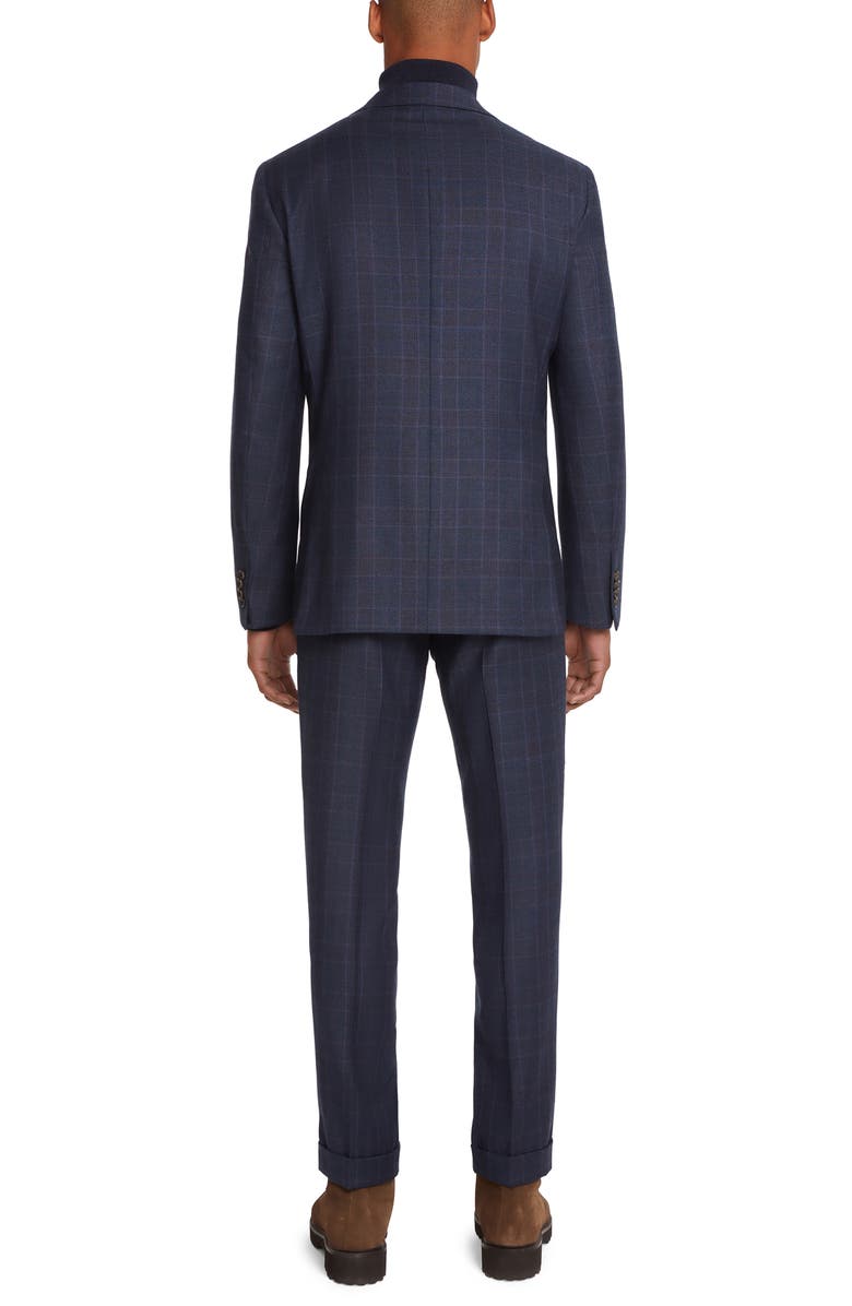 Jack Victor Esprit Soft Constructed Plaid Wool Suit, Alternate, color,