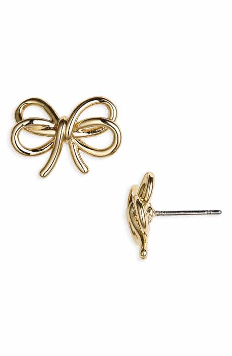 bow meets girl stud earrings