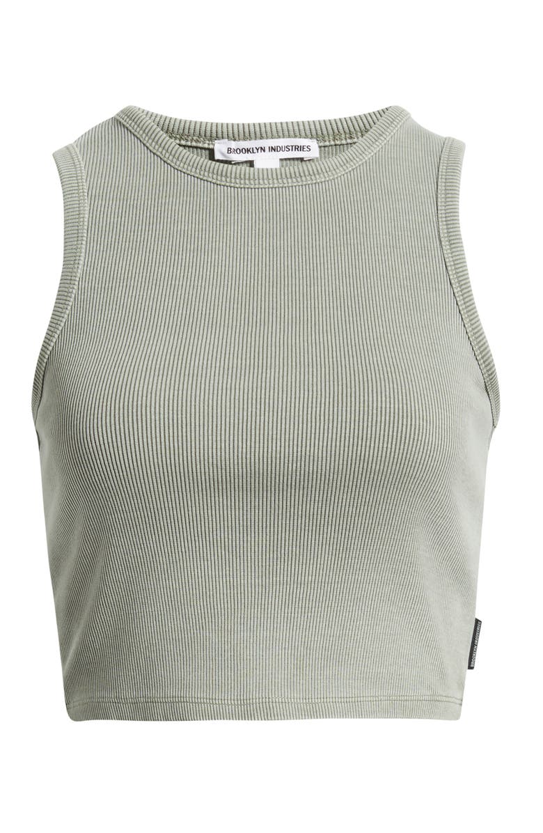 Brooklyn Industries Shadow Rib Crop Tank, Main, color, Shadow