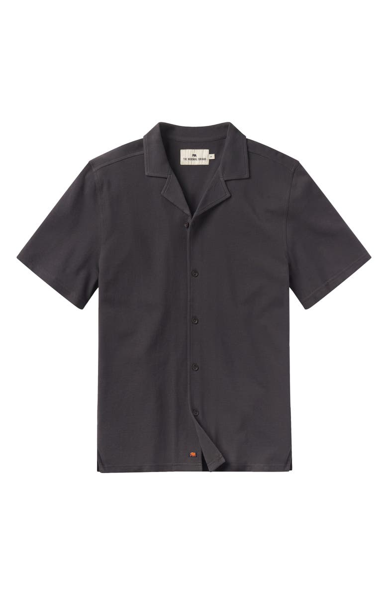 The Normal Brand Cotton Piqué Camp Shirt, Main, color,