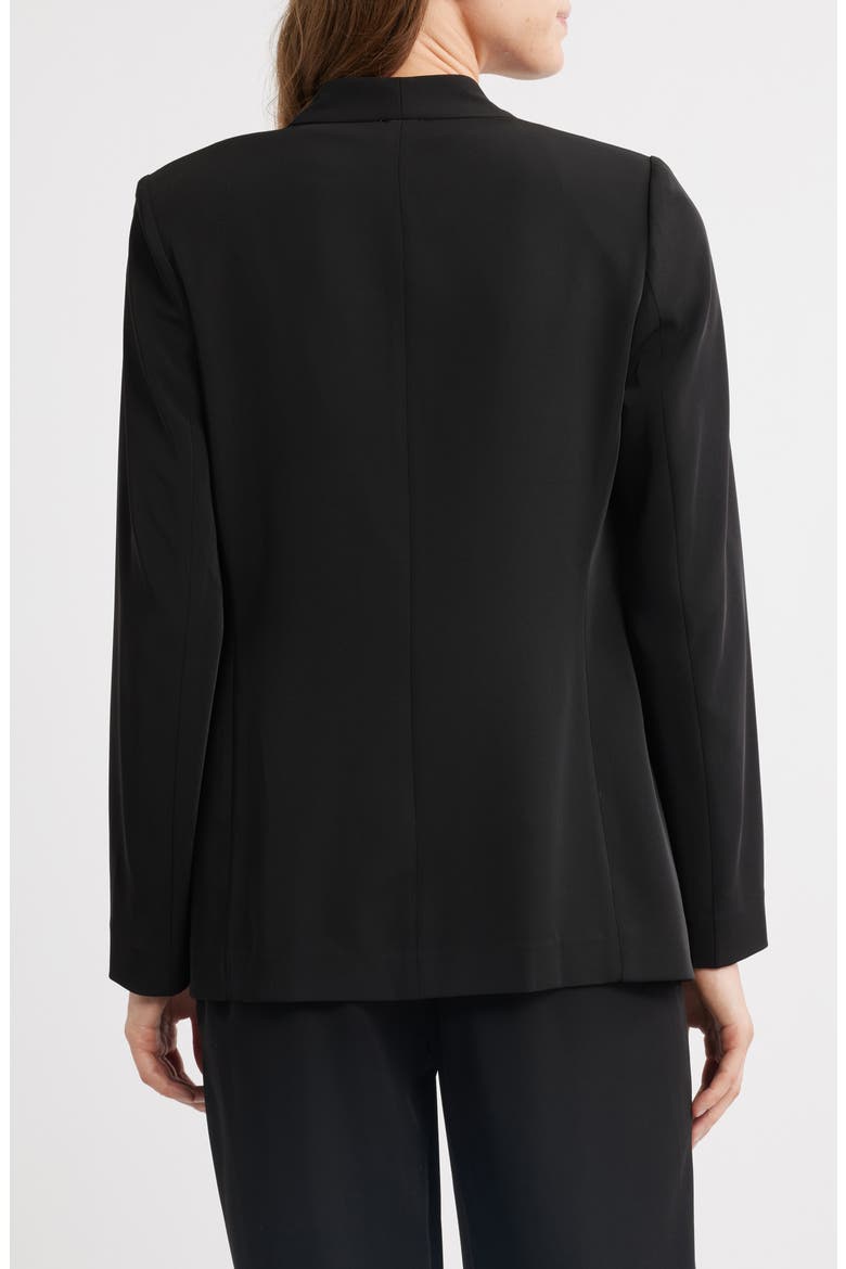 Traveler's Open Front Stretch Gabardine Jacket, Alternate, color, ANNE BLACK