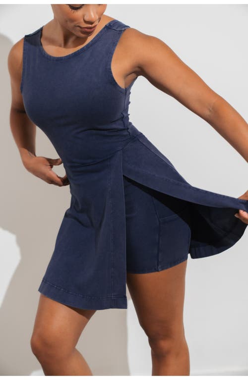 Vitality Essence Wrap Dress In Blue